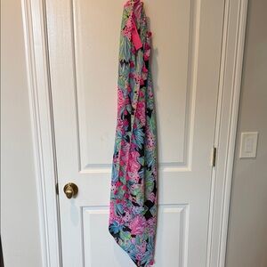 Lilly Pulitzer Vibrant Floral Scarf